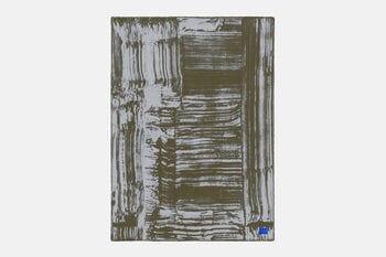 Hem Glitch throw, 180 x 130 cm, powder blue - olive green