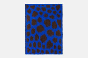 Hem Monster pläd, 180 x 130 cm, prickig, blå - brun