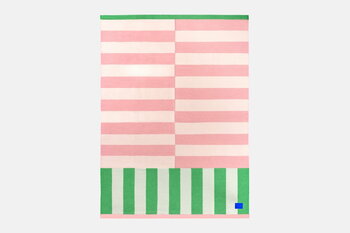 Hem Stripe viltti, 130 x 180 cm, pinkki - vihreä