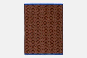Hem Arch throw, 130 x 180 cm, black - brown - blue