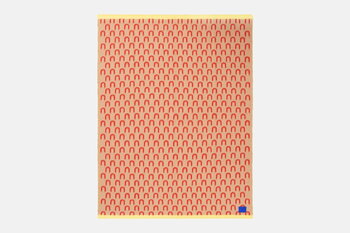 Hem Arch throw, 130 x 180 cm, red - beige - yellow