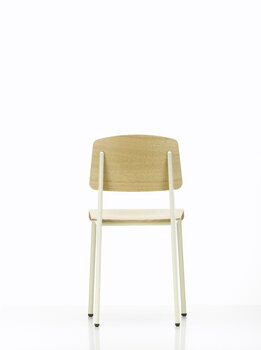 Vitra Sedia Standard, Prouvé Blanc Colombe - rovere