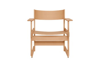 Hem Bullnose lounge chair, natural beech