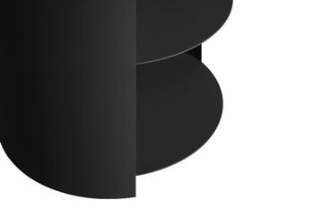 Hem Hide side table, jet black textured, extra image