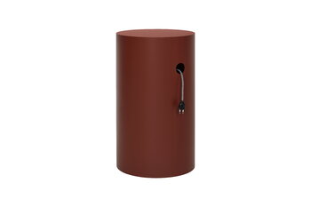 Hem Hide pedestal, red brown textured, extra image