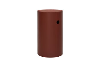 Hem Hide pedestal, red brown textured, extra image