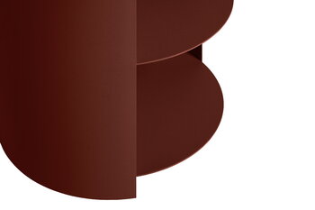 Hem Hide pedestal, red brown textured, extra image