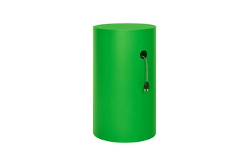 Hem Hide pedestal, pure green textured, extra image