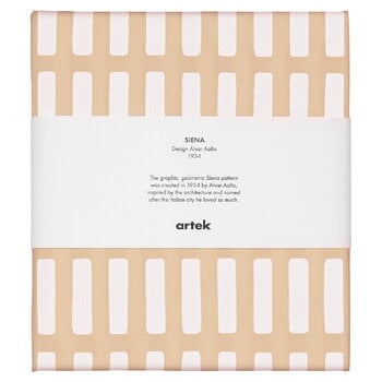 Artek Siena acrylic coated fabric, 145 x 300 cm, sand - white