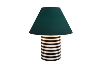 Hem Toto table lamp, large, pine - black and white stripe