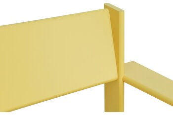 Hem Fauteuil lounge Bullnose, jaune