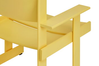 Hem Bullnose lounge chair, yellow