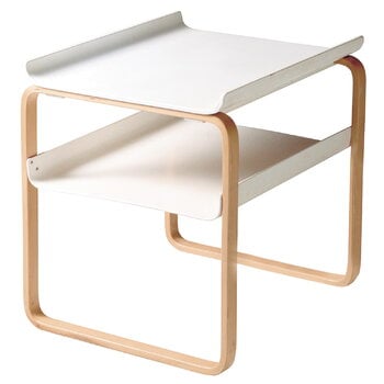 Artek Aalto side table 915, white - birch