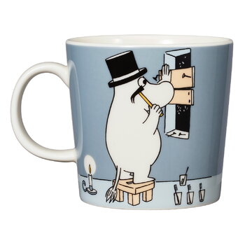 Arabia Moomin mug, Moominpappa, grey