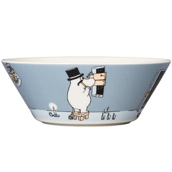 Arabia Moomin bowl, Moominpappa, grey