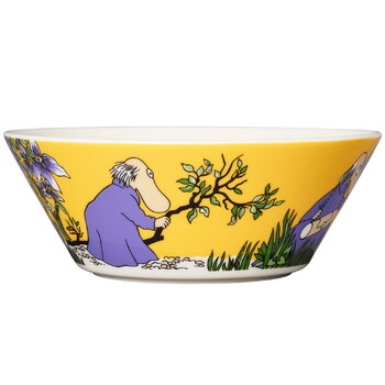 Arabia Moomin bowl, Hemulen, yellow
