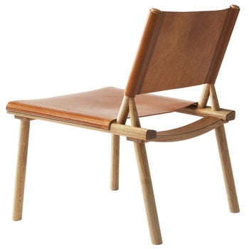 Nikari December chair, oak - cognac leather