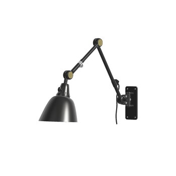 Midgard Modular 505 wall lamp, black - brass