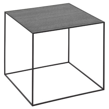 Audo Copenhagen Table Twin 42 noir, frêne teinté gris/noir