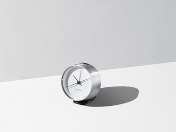 Georg Jensen Henning Koppel alarm clock, stainless steel