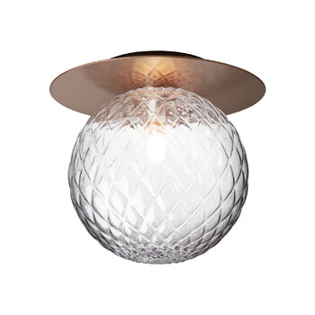 Nuura Liila 1 wall/ceiling lamp, large, dark bronze - optic clear