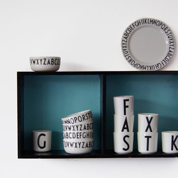 Design Letters Tazza in melamina Arne Jacobsen A-Z
