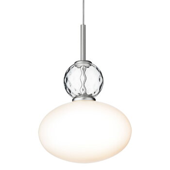 Nuura Rizzatto 32 pendant, satin silver - opal white, extra image