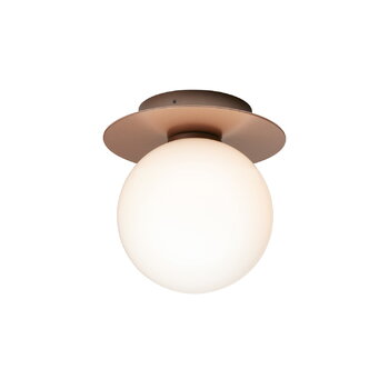 Nuura Liila 1 Outdoor wall/ceiling lamp, dark bronze - opal white