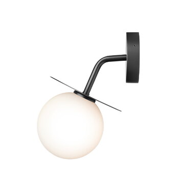 Nuura Liila Outdoor wall lamp, black - opal white