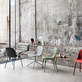 Muuto Fiber side chair, tube base, grey