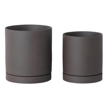 ferm LIVING Sekki pot, M, charcoal, extra image