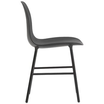 Normann Copenhagen Form tuoli, musta teräs - musta