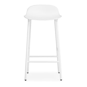 Normann Copenhagen Form bar stool, 65 cm, white steel - white