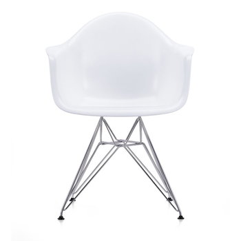 Vitra Eames DAR tuoli, valkoinen - kromi