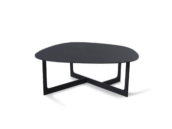 Fredericia Insula coffee table, 95 x 98 cm, black aluminium