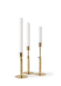 Audo Copenhagen Duca candle holder, polished brass
