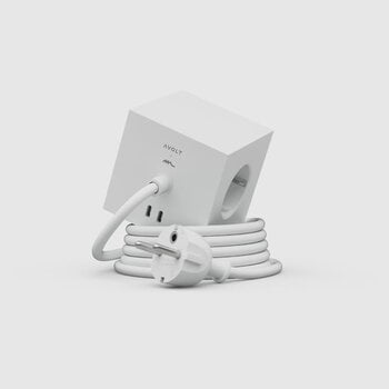 Avolt Square 1 USB-C extension cord, 3 m, opal white, Avolt x Martinelli Luce, extra image