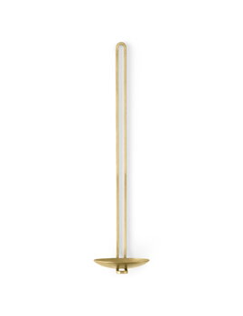 Audo Copenhagen Clip wall candle holder, 34 cm, brass