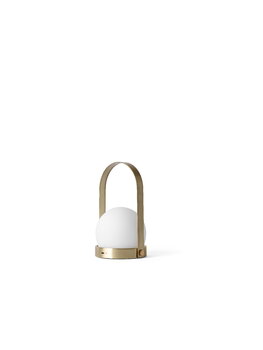 MENU Carrie LED table lamp, brushed brass