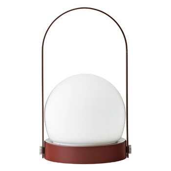 Audo Copenhagen Carrie portable table lamp, outdoor, burned red