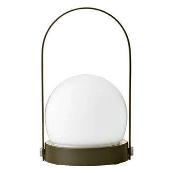 Audo Copenhagen Carrie portable table lamp, outdoor, olive