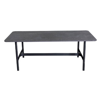 Cane-line Table basse Twist, 120 x 60 cm, lava grey - fossil black