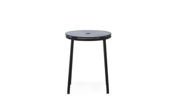 Normann Copenhagen Circa stool, black steel - black oak