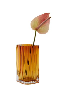 AYTM Vase Folium, modèle S, ambre