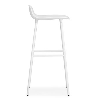 Normann Copenhagen Form bar stool, 75 cm, white steel - white