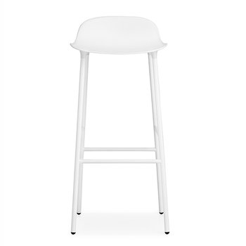 Normann Copenhagen Form bar stool, 75 cm, white steel - white