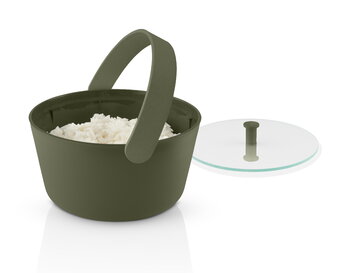 Eva Solo Green Tool rice steamer for microwave oven, green