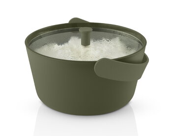 Eva Solo Green Tool rice steamer for microwave oven, green