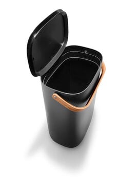 Eva Solo Cestino per la raccolta differenziata Reflect, 33 L, nero, immagine extra