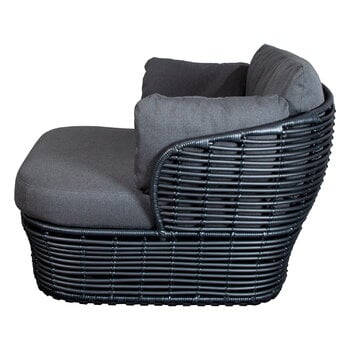 Cane-line Basket lounge chair, graphite - grey
